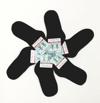 Детски чорапи терлик черни - 6 чифта ( от 0-6 мес. до 11/12г.од)