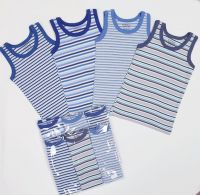 Детски памучен потник за момче 3 броя (от 92см до 128см)